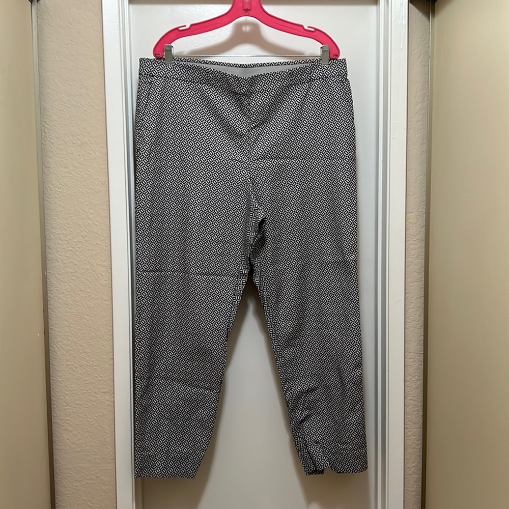 J Jill Gray Black Stretch Pants Essential Slim Ankle Pull On